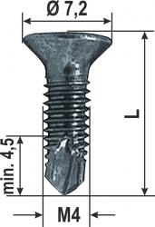 Bohrschraube Metric S