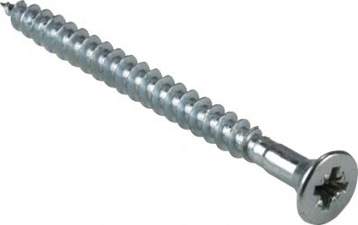 Spanplattenschraube Senkkopf, PZ-Antrieb, Lochkopfbohrung