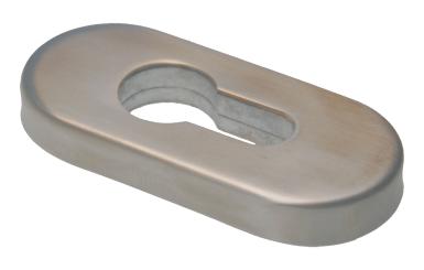 Schutzrosette oval 8 mm Edelstahlabdeckung 75x34x9,5 mm ( 1 ST )