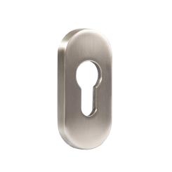 Protection escutcheon oval 8 mm stainless steel cover 75x34x9,5 mm ( 1 ST ) 