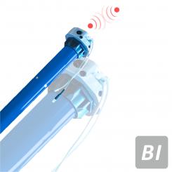 Funkrohrmotor Notkurbel, elektronisch einstellbare Endlagen, 20 Nm mit Adapter für 60 mm Rundwelle, Funkprotokoll BI ( 1 ST ) Motor | 60 mm, 8-Kant | 20 Nm
