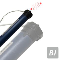 Funkrohrmotor, elektronisch einstellbare Endlagen, 6 Nm mit Adapter für 50 mm Rundwelle, Funkprotokoll BI ( 1 ST )