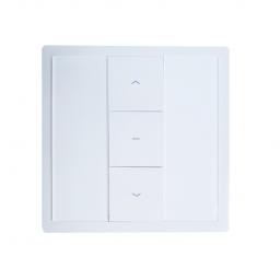 Tastenschalter mit integriertem Funkempfänger, Unterputz, 230 V/AC, 433,92 MHz, Funkprotokoll BI, weiß RAL 9003 ( 1 ST )