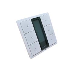 Interrupteur à touche avec écran LCD/Timer, encastré, 230 V AC, blanc RAL 9003 ( 1 ST ) 