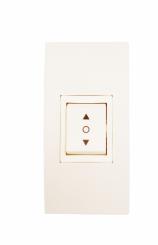 Interrupteur pour volets roulants en saillie, Enroulement et Déroulement, RAL 9003 blanc 230 V/AC 8,5x4,2x4 cm ( 1 ST ) 