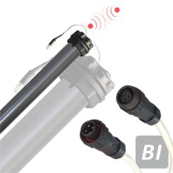 Tubular motor/plug connection, Plug & Play, built-in receiver, 10 Nm adapter Ø 60 mm octagonal shaft, radio code BI ( 1 ST ) 10 Nm (max. 23 kg) | 60 mm, 8-Kant Steckverbindung