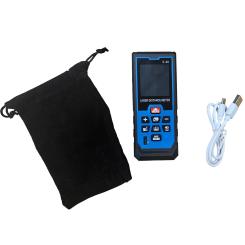 Laser Entfernungsmesser für Distanz-, Flächen und Volumenmessungen, 40 m Reichweite, USB-C, Neigungssensor & Speicher ( 1 ST ) 