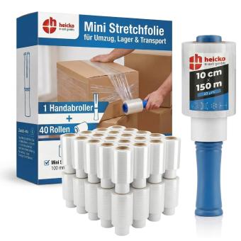 2x Bündelstretchfolie, Länge 150 m, inkl. 1 Abroller 100 mm ( 1 ST ) 
