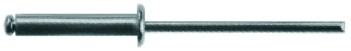 Alu-Blindniete Typ "F", Flachrundkopf, kopflackiert weiß RAL 9010 4x10 ( 1000 ST ) 