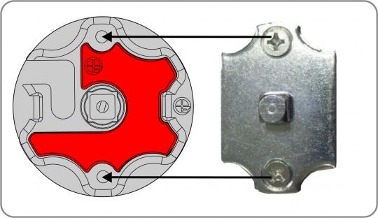 Adapter zur Umrüstung von Clipskopf in Vierkant-Kopf bei Rohrmotoren ( 1 ST ) 