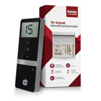 émetteur 15 canaux, avec écran LCD, pile comprise, 433,92 MHz, noir, G2 et BI ( 1 ST ) 