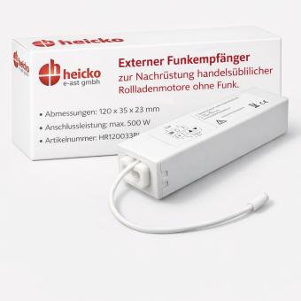 Extermaö receiver for tubular motor 230 V/AC, bi-directional, 433,92 MHz, white ( 1 ST ) 