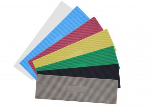 Glazing blocks, made of Polypropylene (PP), various widths and thicknesses 